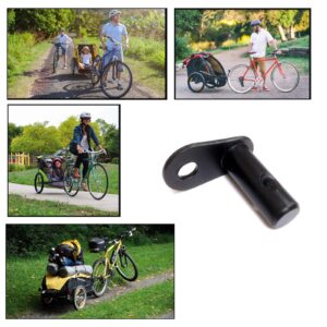 OneGas Bike Trailer Hitch Coupler,90 Degrees Bicycle Attachment Connector Accessory Compatible with Child Trailer and Pets Stroller