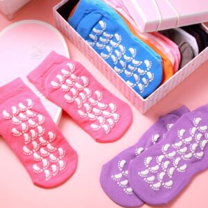 14 Pairs non slip socks for women Men Grip Socks unisex yoga Socks with Grips for Hospital Yoga Pilates