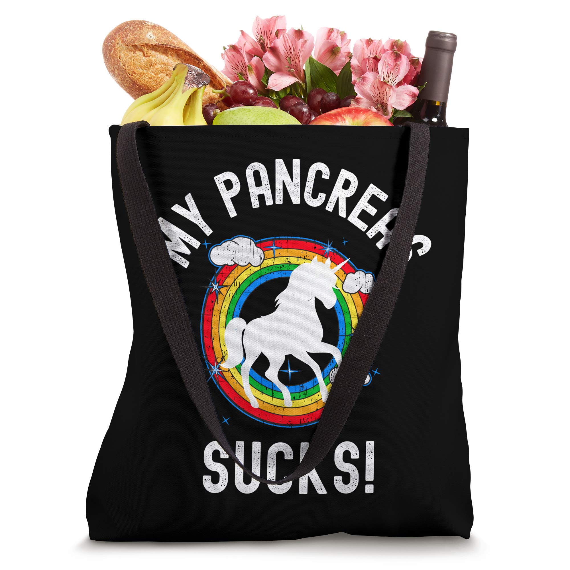 My Pancreas Sucks! Funny Type One Diabetes Diabetic Gift Tote Bag