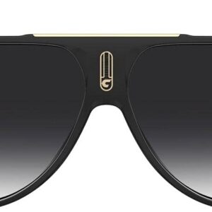 Carrera Women's Hot65 Pilot Sunglasses, Black/Gray Shaded, 63mm, 11mm