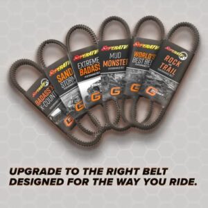 SuperATV Extreme Badass CVT Drive Belt for 2009-2014 Sportsman 550/2009+ Sportsman 850/2015+ Sportsman XP 1000 / Scrambler 850/1000 (See Fitment) | Built for High Temps and Extreme Abuse!