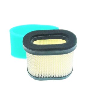 MOWFILL 498596 Air Filter Replace for BS 5059 690610 697029 OEM Air Cleaner Cartridge with 273356 Pre Filter Fits Lawn Mower Air Cleaner Element