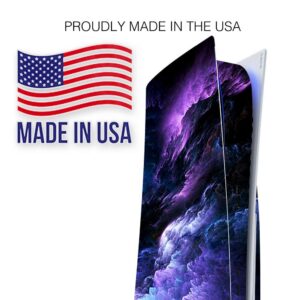 ITS A SKIN Skins Compatible with Sony Playstation 5 Console Disc Edition - Protective Decal Overlay stickers wrap cover - purple storm clouds