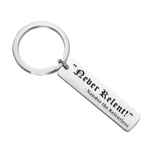 lywjyb birdgot tv show inspired gift fandom gift the relentless 304 stainless steel keychain (nandor relentless)