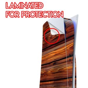 ITS A Skin Skins Compatible with Sony Playstation 5 Console Disc Edition - Protective Decal Overlay Stickers wrap Cover - Red Deep Mahogany Wood Pattern