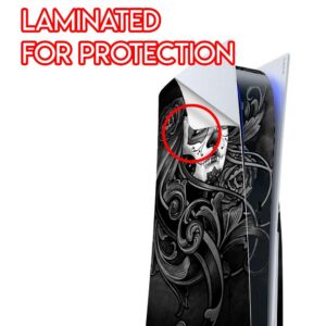 ITS A Skin Skins Compatible with Sony Playstation 5 Console Disc Edition - Protective Decal Overlay Stickers wrap Cover - Sugar Skull Girl