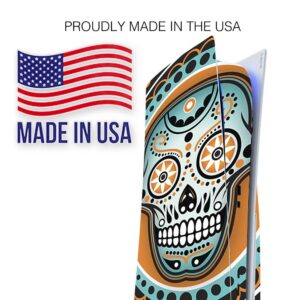 ITS A Skin Skins Compatible with Sony Playstation 5 Console Disc Edition - Protective Decal Overlay Stickers wrap Cover - Sugar Skull Day of The Dead