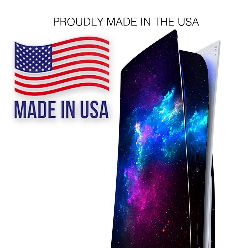 ITS A Skin Skins Compatible with Sony Playstation 5 Console Disc Edition - Protective Decal Overlay Stickers wrap Cover - Galaxy Space Gasses