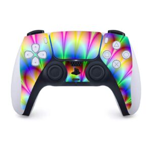 ITS A Skin Skins Compatible with Sony Playstation 5 Console Disc Edition - Protective Decal Overlay Stickers wrap Cover - Trippy Hologram Dizzy