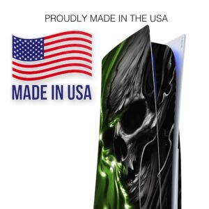 ITS A Skin Skins Compatible with Sony Playstation 5 Console Disc Edition - Protective Decal Overlay Stickers wrap Cover - Dark Skull