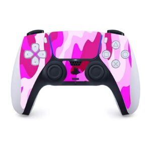 ITS A Skin Skins Compatible with Sony Playstation 5 Console Disc Edition - Protective Decal Overlay Stickers wrap Cover - Pink camo, Camouflage