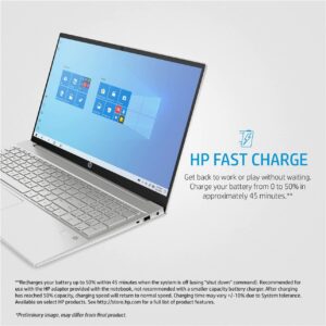 HP Pavilion 15.6" FHD IPS Touchscreen Premium Laptop | 11th Gen Intel Core i5-1135G7 | Intel Iris Xe Graphics | 12GB RAM | 256GB SSD | WiFi | HDMI | Windows 10 | Silver