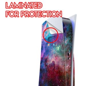 ITS A Skin Skins Compatible with Sony Playstation 5 Console Disc Edition - Protective Decal Overlay Stickers wrap Cover - Colorful Space Gasses