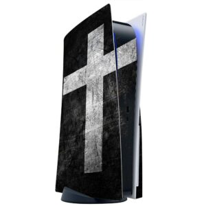 ITS A Skin Skins Compatible with Sony Playstation 5 Console Disc Edition - Protective Decal Overlay Stickers wrap Cover - The Cross