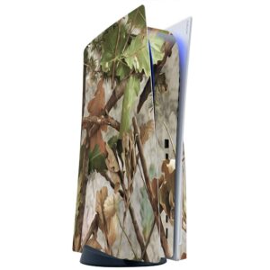 ITS A Skin Skins Compatible with Sony Playstation 5 Console Disc Edition - Protective Decal Overlay Stickers wrap Cover - Tree camo Real Oak