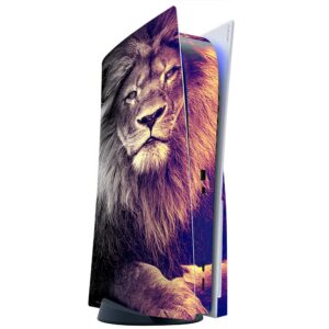 its a skin skins compatible with sony playstation 5 console disc edition - protective decal overlay stickers wrap cover - proud lion