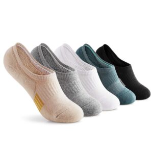 gonii womens no show socks athletic ankle socks cushioned running low cut 5-8 pairs