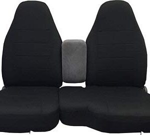 Durafit Seat Covers,F396-X1, Made to fit 2004-2005 Ford Ranger Front 60/40 Split Seat with Molded Headrests and Opening Console. Made in Black Auto Twill Complete Protection, fits Like a Glove.