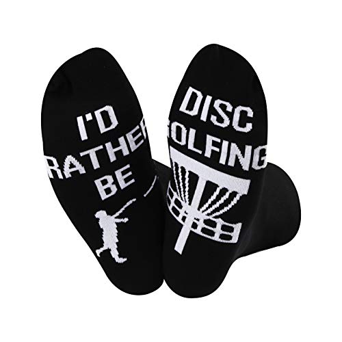 TSOTMO Disc Golf Socks Golfing Socks I'D Rather Be Disc Golfing Funny Socks For Disc Golf Lover Player