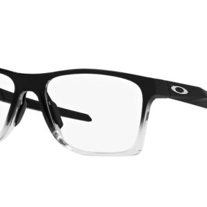 Oakley Men's Ox8173 Activate Square Prescription Eyewear Frames, Polished Black Fade/Demo Lens, 55 mm