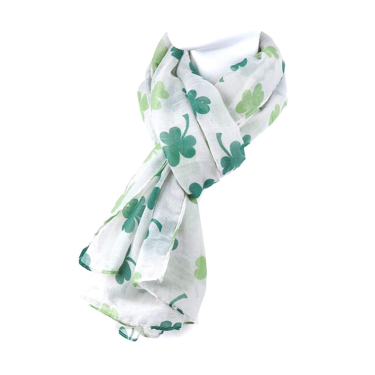 Nollia Green Shamrock St. Patrick's Day 2-Pack Scarf Set for Women