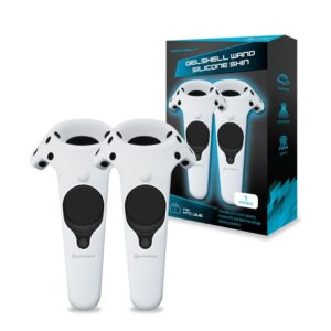 Hyperkin GelShell Silicone Skin for HTC Vive Pro (Blue) and Hyperkin GelShell Controller Silicone Skin for HTC Vive Pro/HTC Vive (White) (2-Pack)