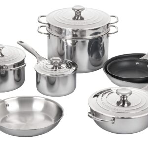 Le Creuset Tri-Ply Stainless Steel 12 pc. Cookware Set