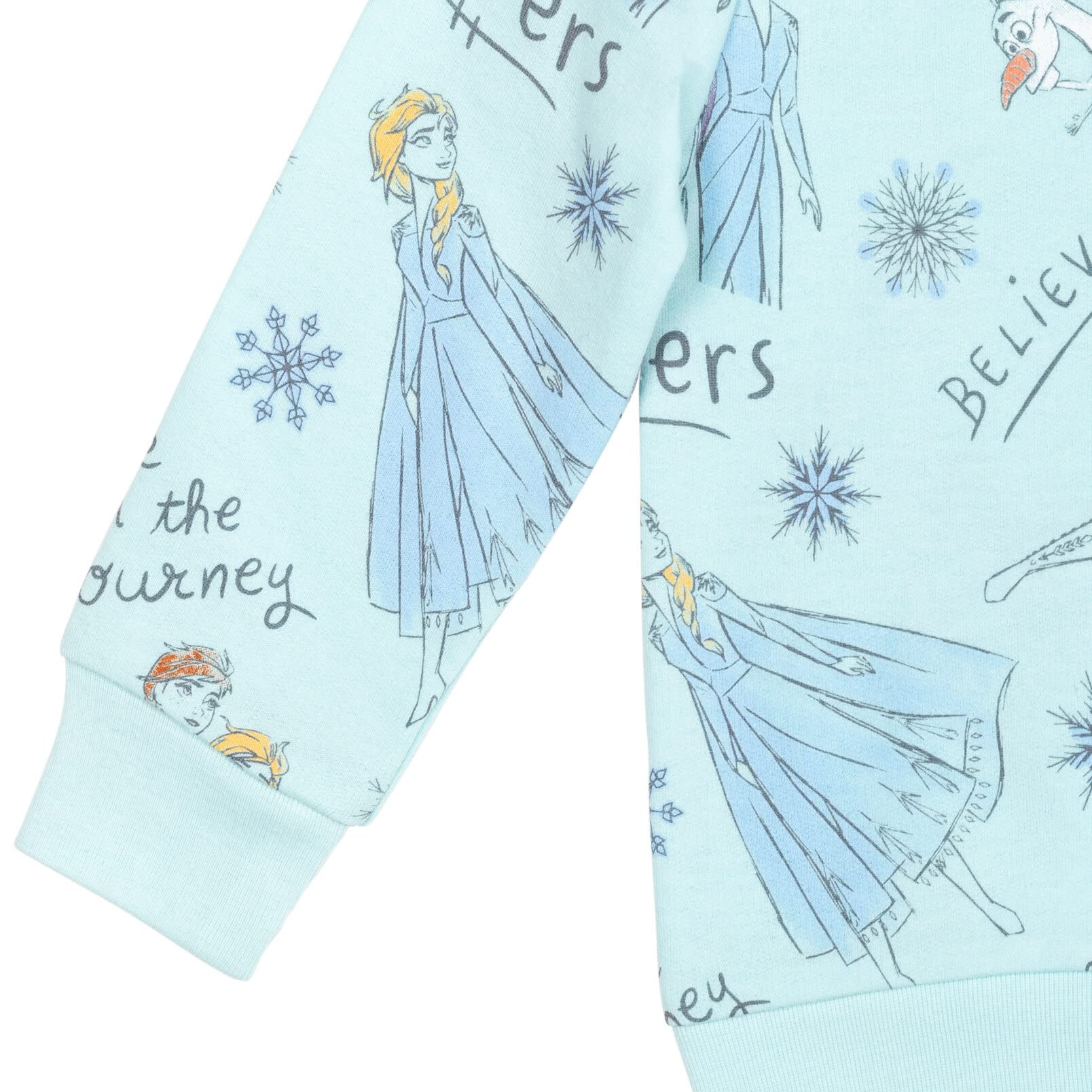 Disney Frozen Elsa Princess Anna Olaf Toddler Girls Pullover Sweatshirt 4T