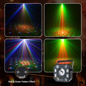 Disco Light DJ Lights, Eyeshot 5 in 1 Stage Light with Magic Ball, Led Par Light Pattern Strobe Light with UV Effect, Remote and DMX Control for Stage & DJ Lighting, Wedding Church Disco Party Lights