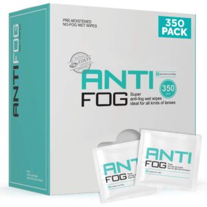 OPTIPAK Anti-Fog Lens Wipes Pre-moistened Wipes Glasses Cleaner, Cleaning Wipes for Binoculars, Face Shields, Ski Masks or Swim Goggles, Prevents Fogging on Eyeglasses, Mirrors, Lenses & Windows