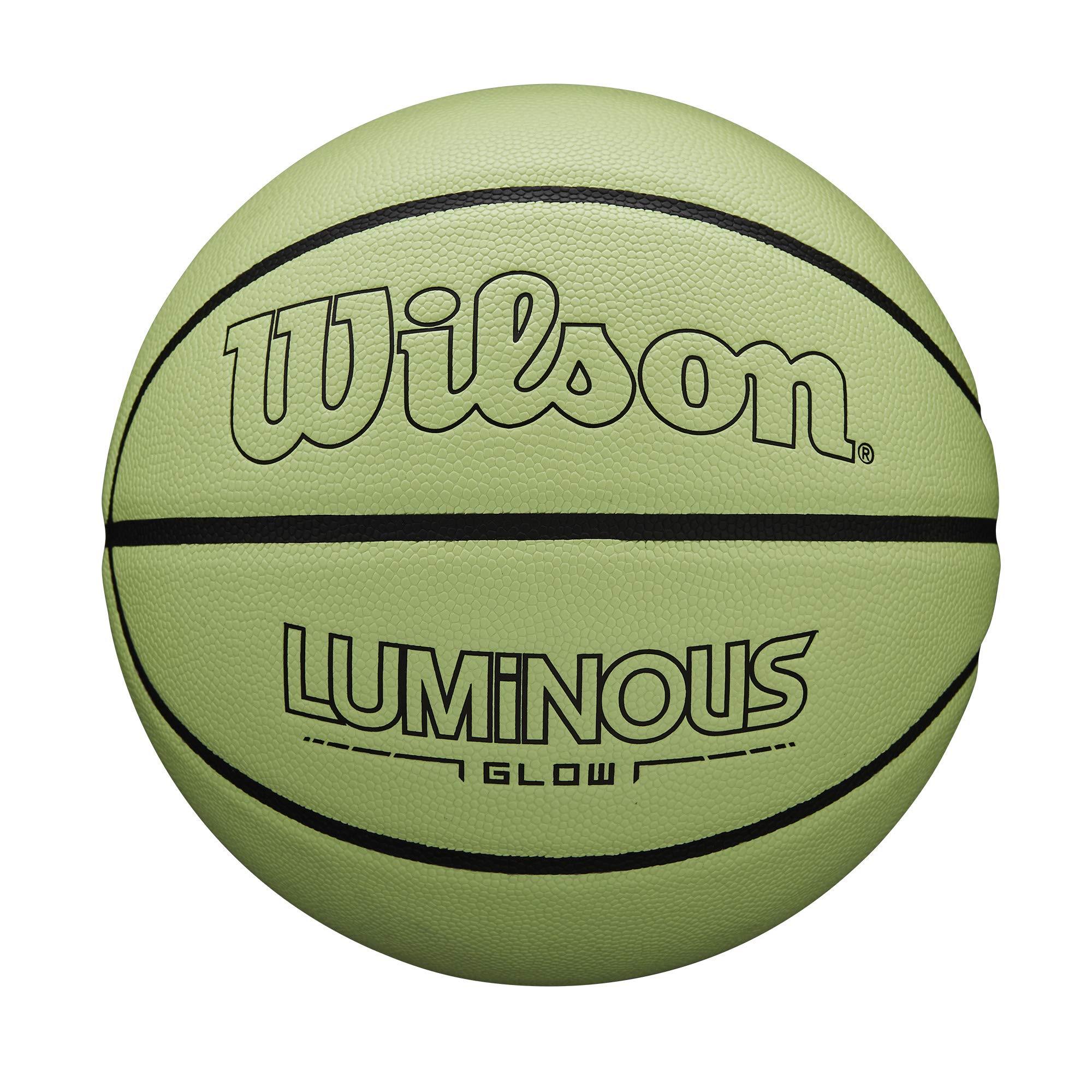 Wilson Luminous Glow Basketball - Size 7 - 29.5", Green