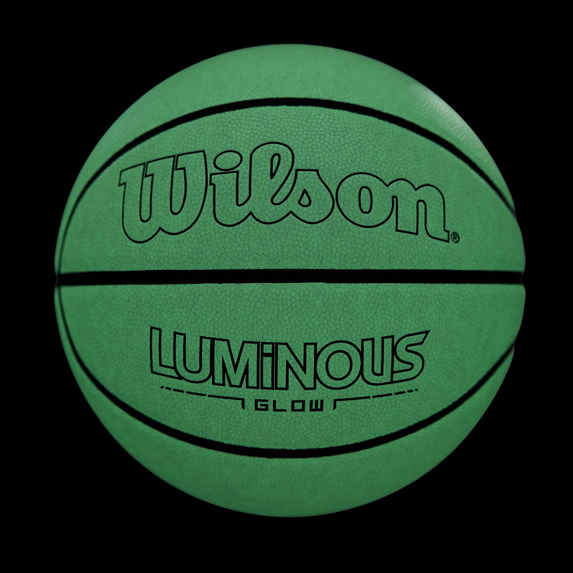 Wilson Luminous Glow Basketball - Size 7 - 29.5", Green