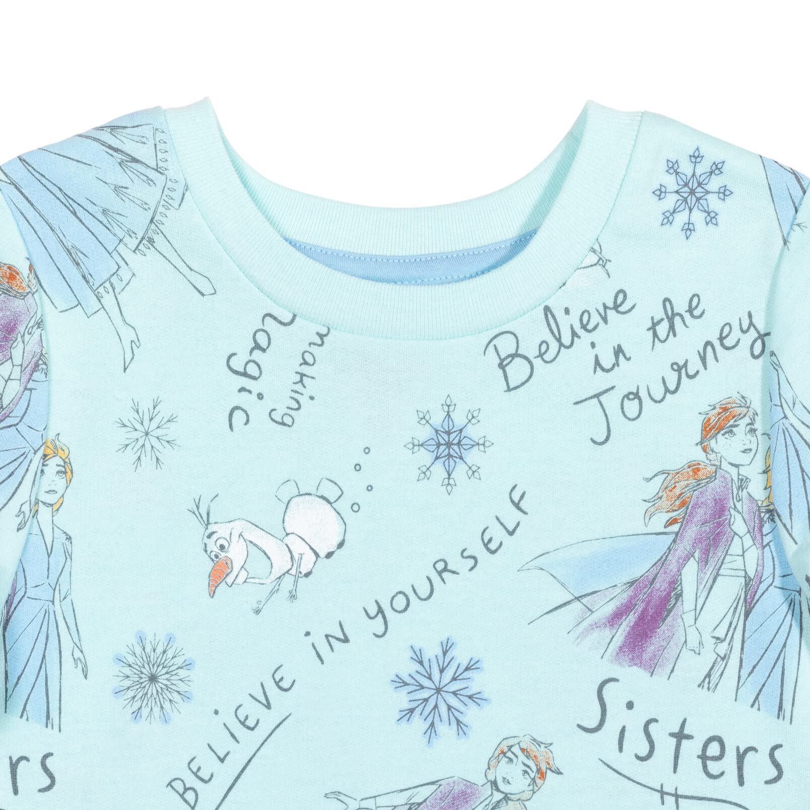 Disney Frozen Elsa Princess Anna Olaf Toddler Girls Pullover Sweatshirt 4T