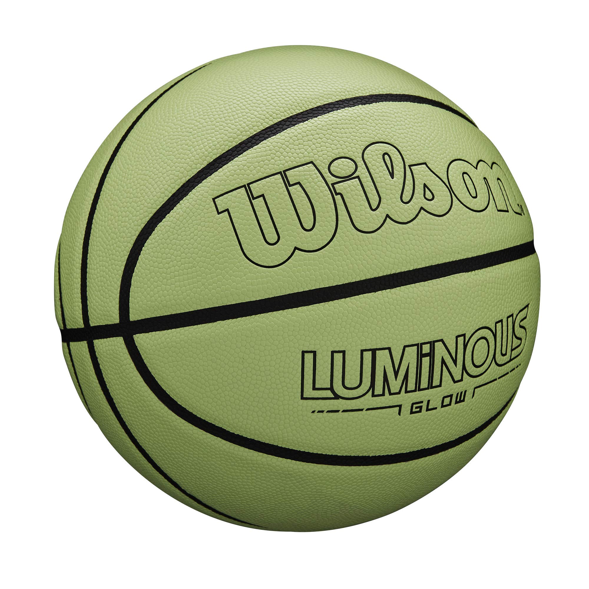 Wilson Luminous Glow Basketball - Size 7 - 29.5", Green