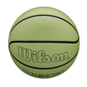 Wilson Luminous Glow Basketball - Size 7 - 29.5", Green