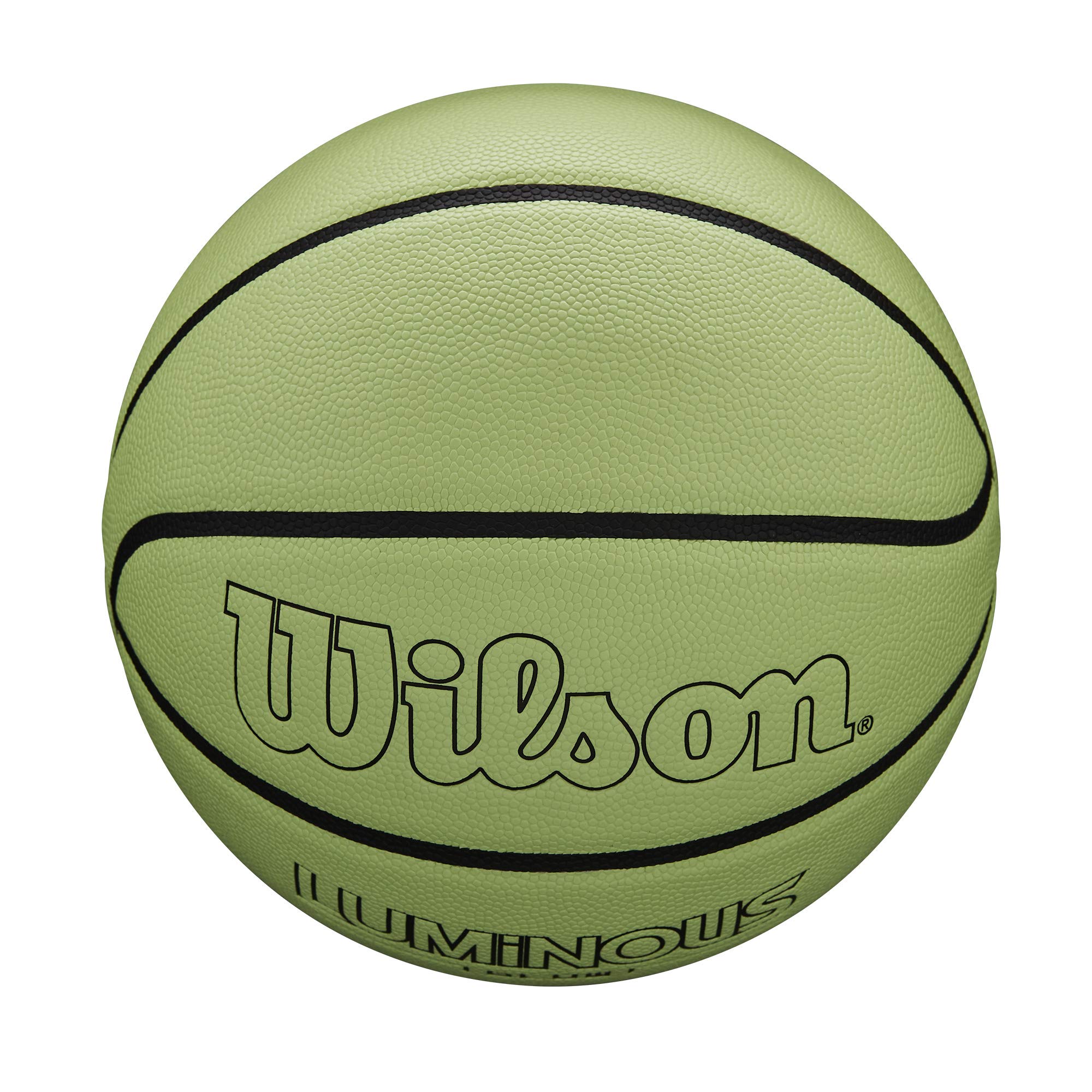 Wilson Luminous Glow Basketball - Size 7 - 29.5", Green