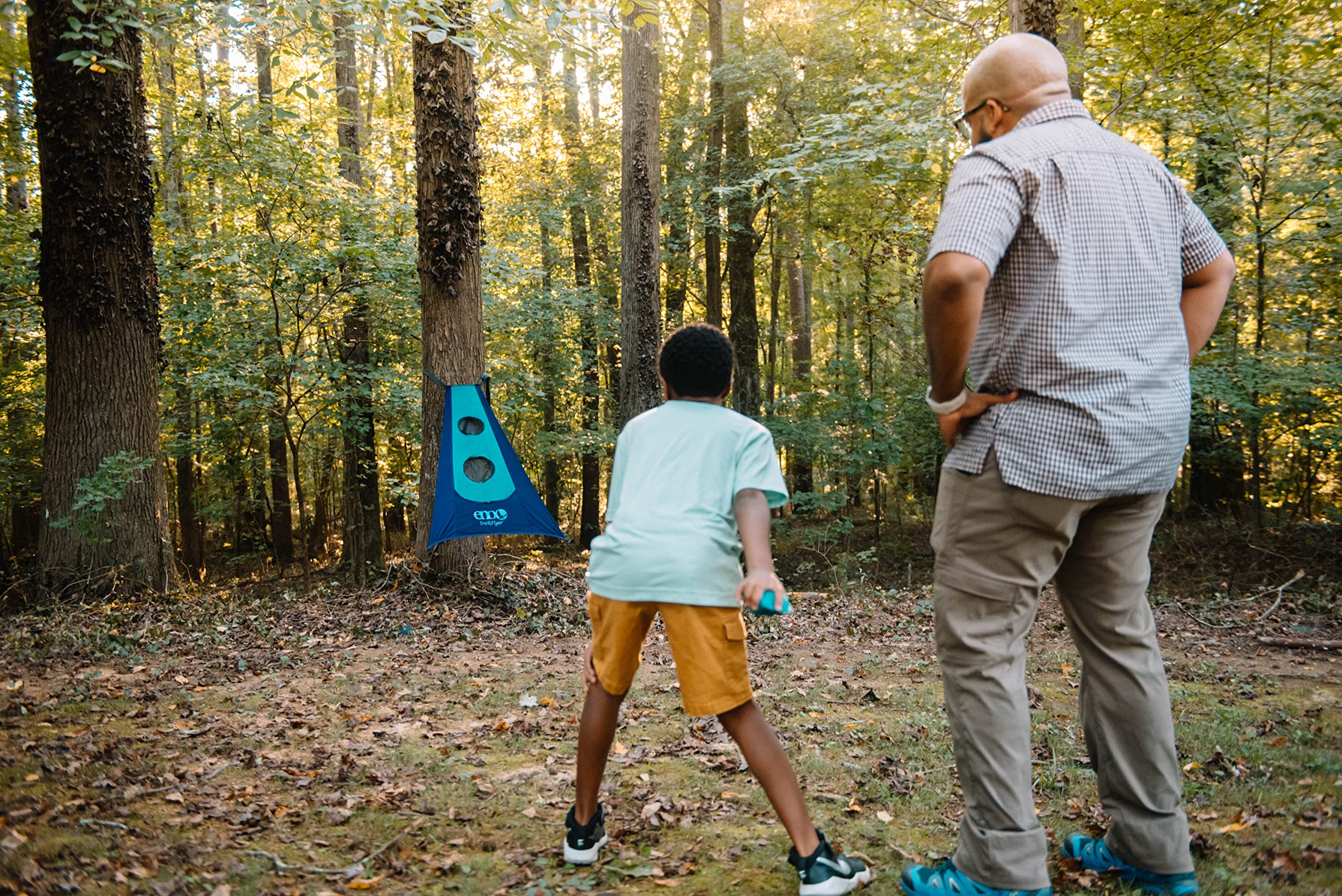 ENO - TrailFlyer Outdoor Game - Outdoor Accessories for Hiking, Camping, Beach, and Festivals - Navy/Seafoam