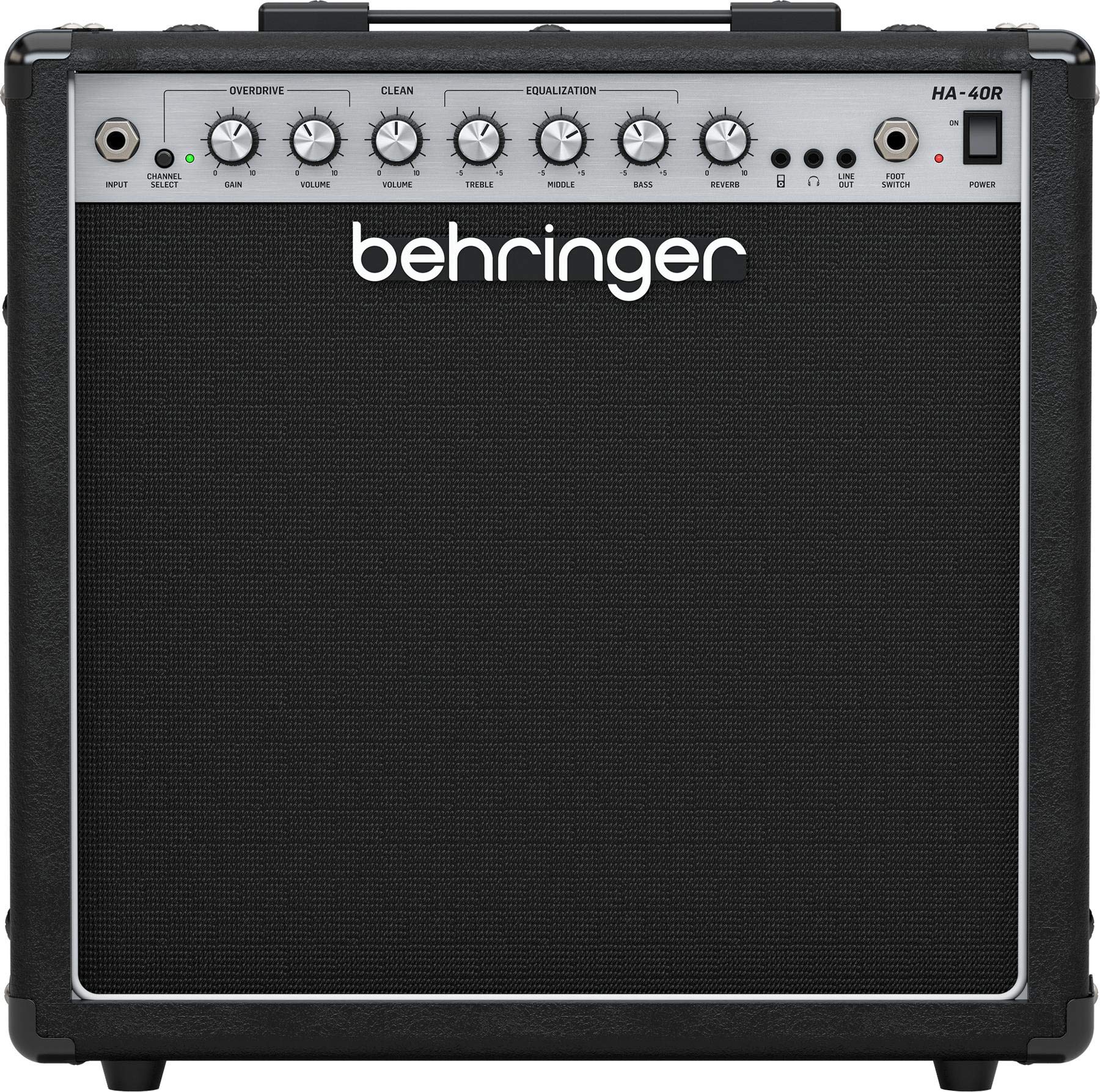 Behringer HA-40R 40 Watt Guitar Amplifier with 2 Independent Channels, VTC Tube Modeling, Reverb and Original Bugera 10" Speaker