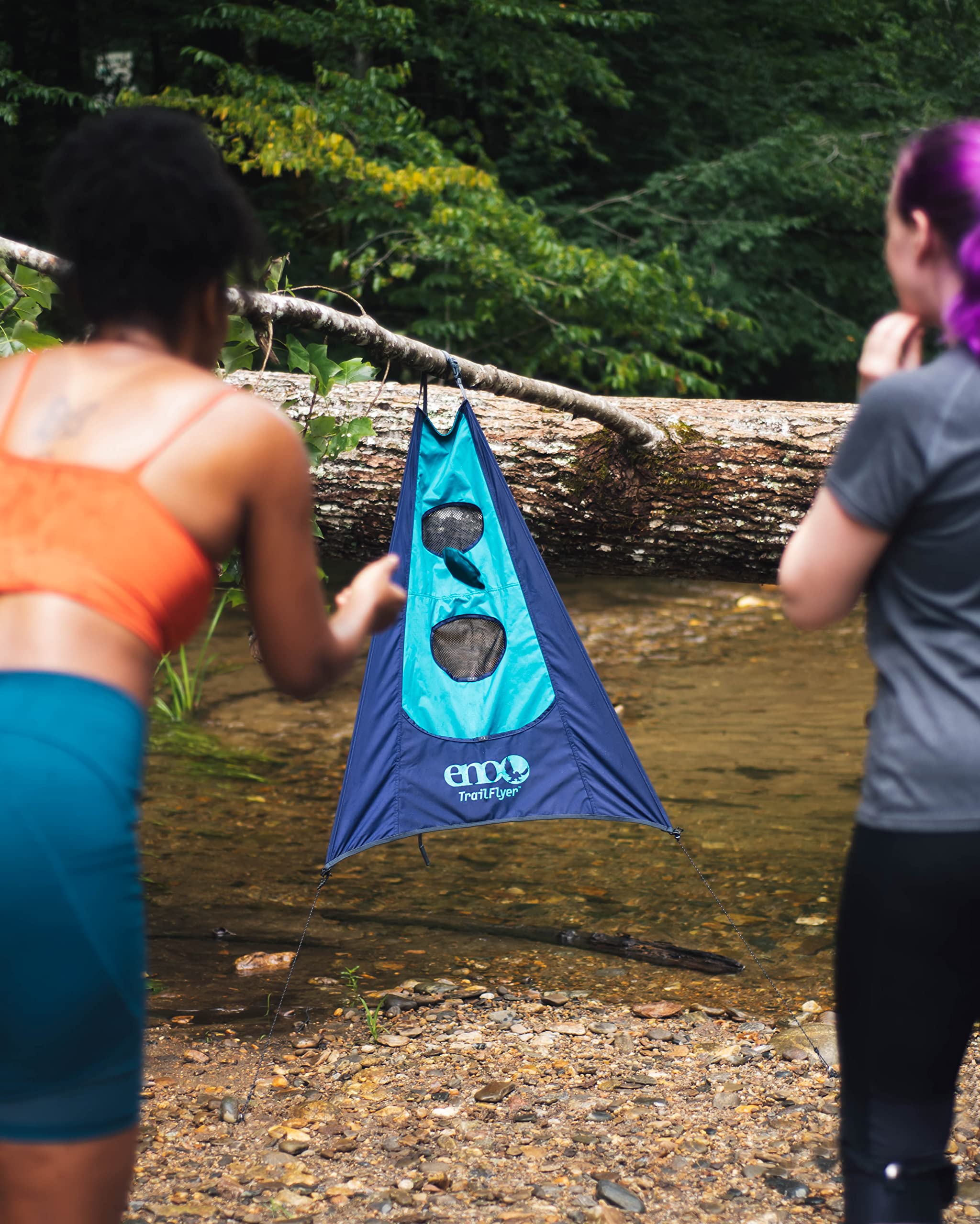 ENO - TrailFlyer Outdoor Game - Outdoor Accessories for Hiking, Camping, Beach, and Festivals - Navy/Seafoam