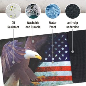 Gun Cleaning Mat for all Guns by PH - Gun Mat Measures 12"x36"x 3 mm - Oil and Solvent Resistant Padded Non-Slip - Compatible with Rifles - Small to large Pistols - Workbench Mat for Firearm (2ndAmnd)