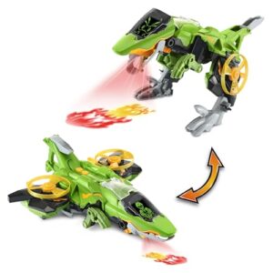 vtech switch and go velociraptor jet, green