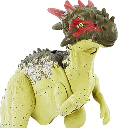 Jurassic World Toys Wild Pack Dracorex Herbivore Dinosaur Action Figure Toy with Movable Joints, Realistic Sculpting & Attack Feature, Kids Gift Ages 3 Years & Older