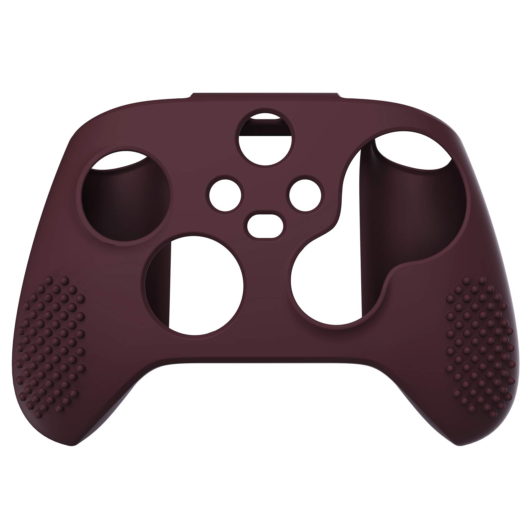 eXtremeRate PlayVital Wine Red 3D Studded Edition Anti-Slip Silicone Cover Skin for Xbox Series X/S Controller, Soft Rubber Case Protector for Xbox Core Wireless Controller with Thumb Grip Caps