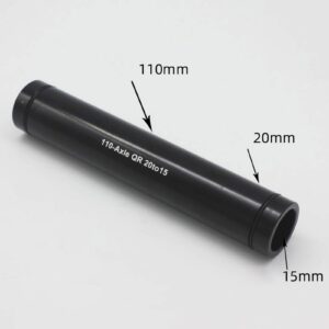 LINASHI Barrel Shaft, MTB Mountain Bike 20mm 15mm Thru Axle Adapter for 100mm/110mm Fork Cycling Tool Black 1