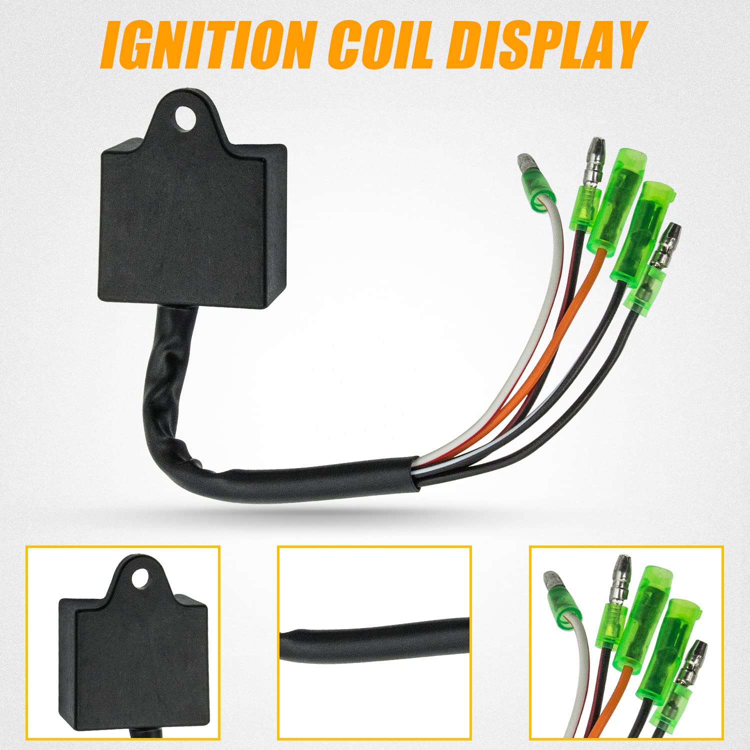 Tepeng Ignition Coil, Output Stator Regulator Compatible with Yamaha Blaster YFS200 1997 1998 1999 2000 2001 with Spark Plug CDI Box Replace 3JM-85560-00-00 3FL-85540-10-00 3KJ-82310-10-00