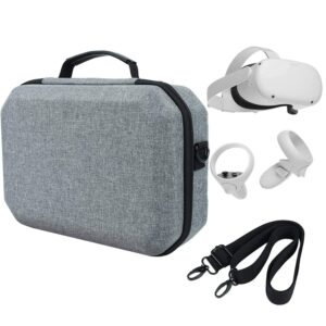 VKBAND Hard Travel Case for Oculus Quest 2 VR Gaming Headset and Controllers Accessories Waterproof Shockproof Carring case