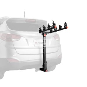 allen sports deluxe quick install 4-bike hitch rack, model 1540rr , black