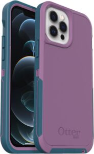 otterbox iphone 12 & 12 pro (holster available upon reqeust and not included) defender series xt case - lavender bliss, screenless, rugged , snaps to magsafe, lanyard attachment