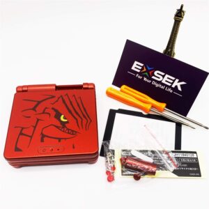 exsek full parts replacement housing shell pack for gameboy advance sp ruby (sp gro)