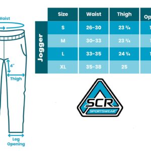 SCR SPORTSWEAR Men's Joggers Ultimate Flex Track Jogging Running Pants Mens Sweatpants Work Out Pant with Zipper Pockets 30/33/36 Tall Long Inseam (L/36L,KGR/B-K849)